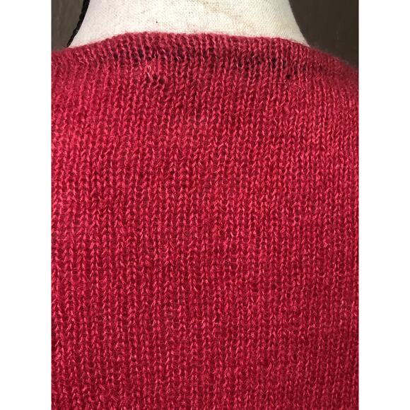 Boden Women's Mohair Wool Knit Open Cardigan Sweater Medium Pink Rose Medium - Picture 11 of 11
